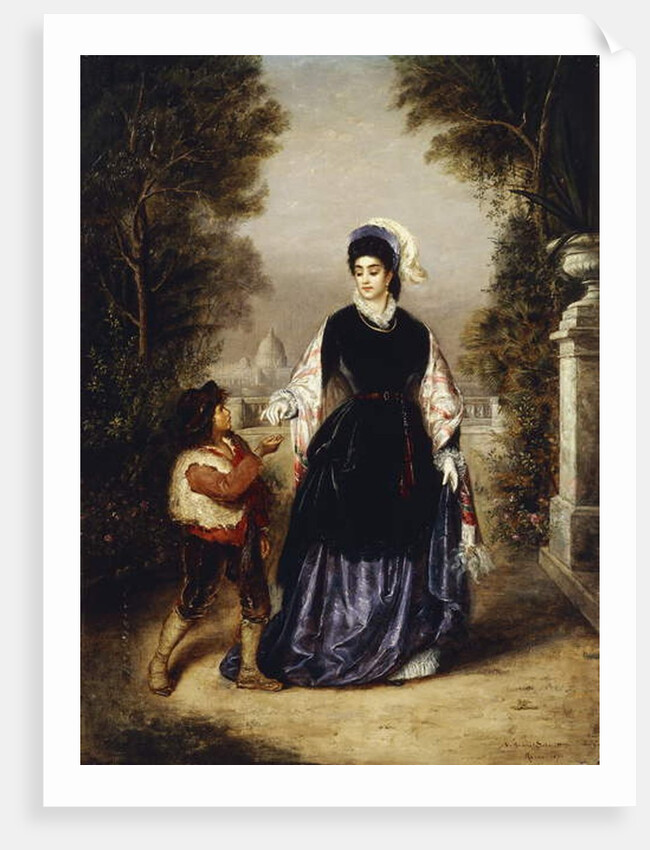 The Generous Lady, 1874 by Nathanial Schmitt