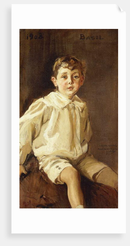 A Portrait of Basil Mundy, 1908 by Joaquin Sorolla y Bastida