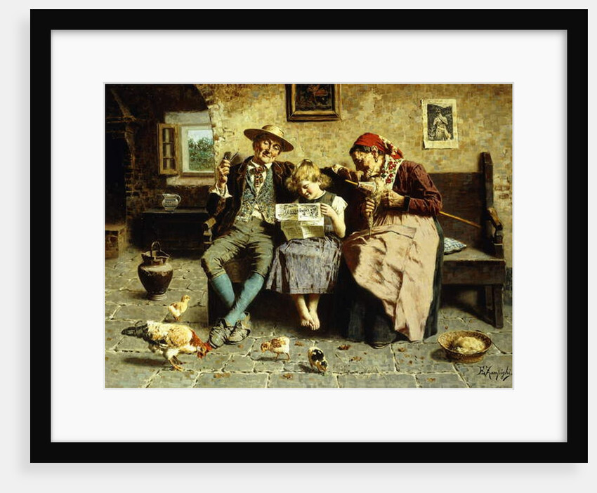 Reading the News by Eugenio Zampighi