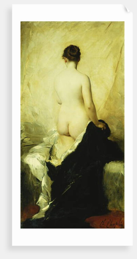 A Partially Draped Nude, by Charles Joshua Chaplin