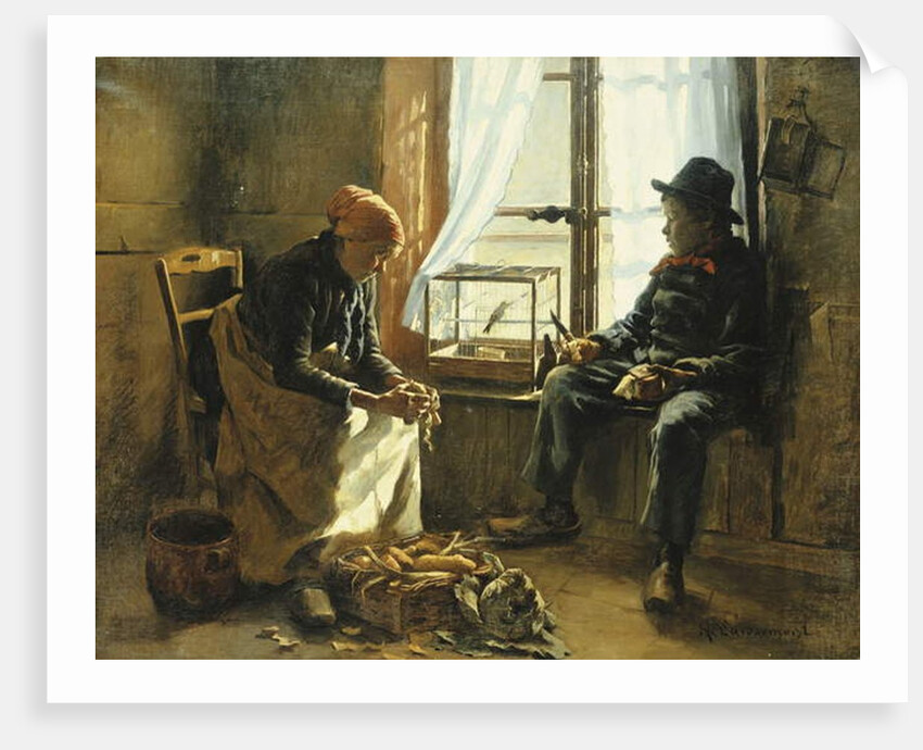 Winter Sun by Henri-Adolphe Laissement