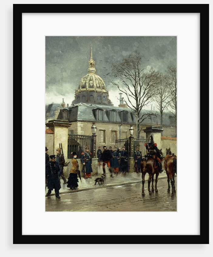 Outside Les Invalides, Paris, by Jean-Baptiste Edouard Detaille