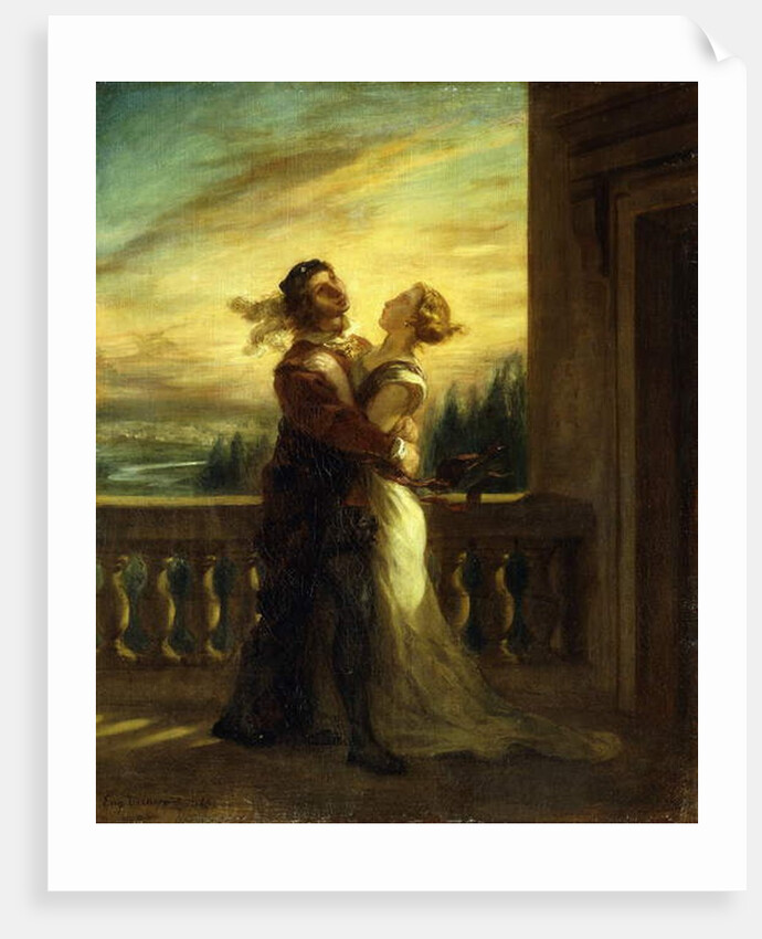 The Farewell of Romeo and Juliet; Les Adieux de Romeo et Juliette, 1845 by Ferdinand Victor Eugene Delacroix