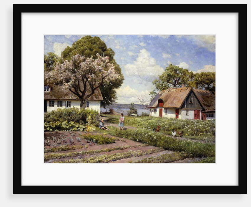 Children in a Farmyard, 1936 by Peder Monsted