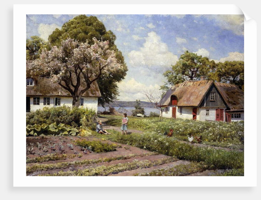 Children in a Farmyard, 1936 by Peder Monsted