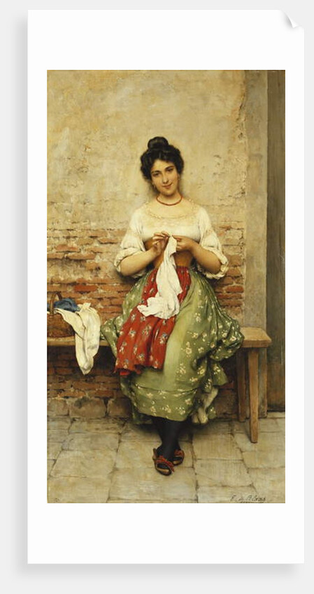 The Seamstress, 1901 by Eugen von Blaas