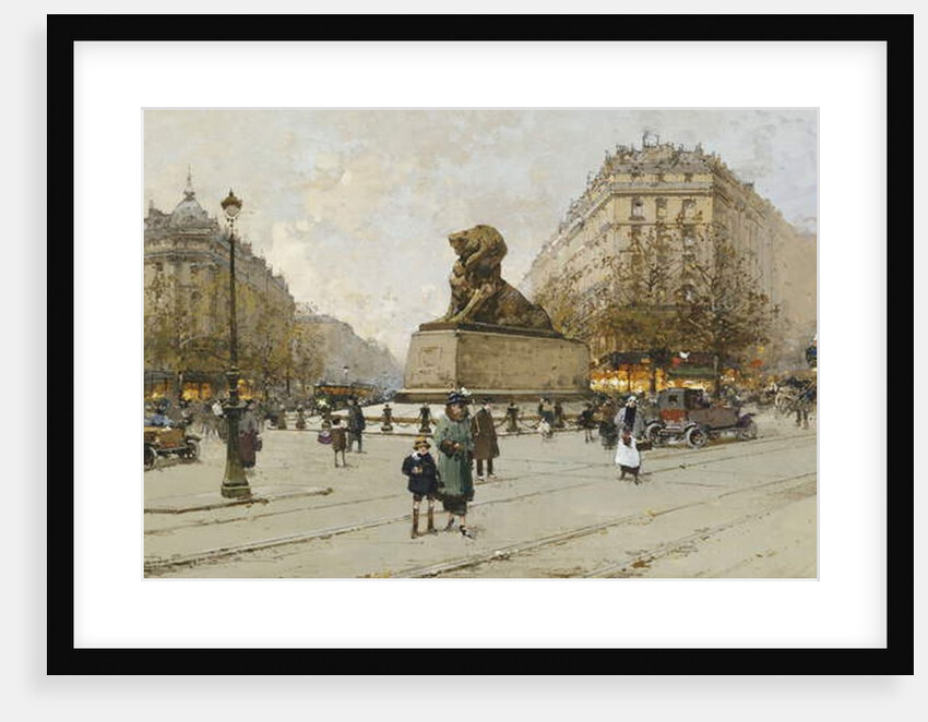 The Lion of Belfort by Eugene Galien-Laloue