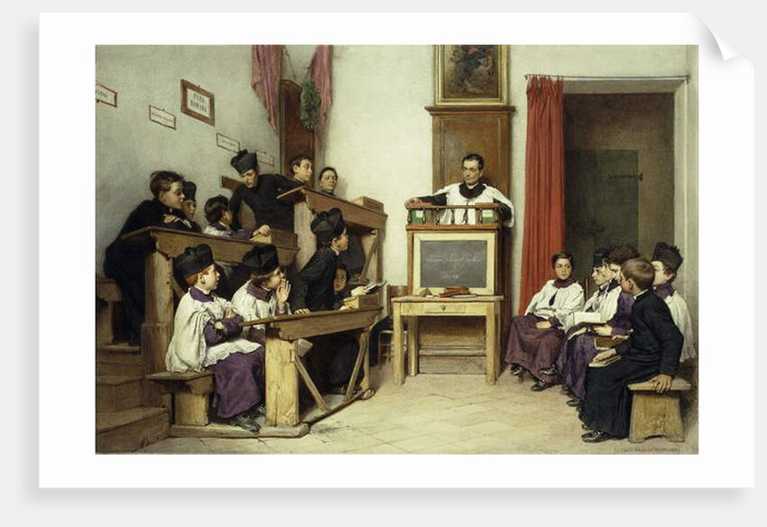 The Latin Class, 1869 by Ludwig Passini