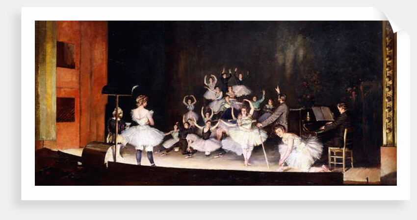 Rehearsal at the Opera House; Repetition a l'Opera, 1878 by Ferdinand Joseph Gueldry