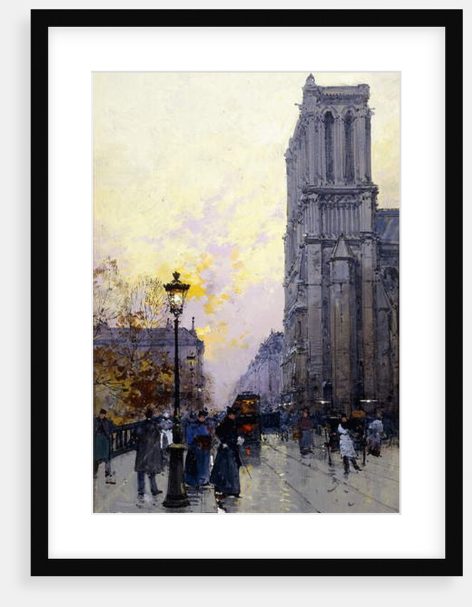 Notre Dame de Paris by Eugene Galien-Laloue