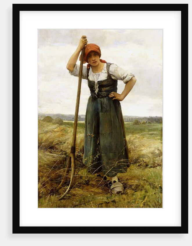 Peasant Woman Leaning on a Pitchfork by Julien Dupre