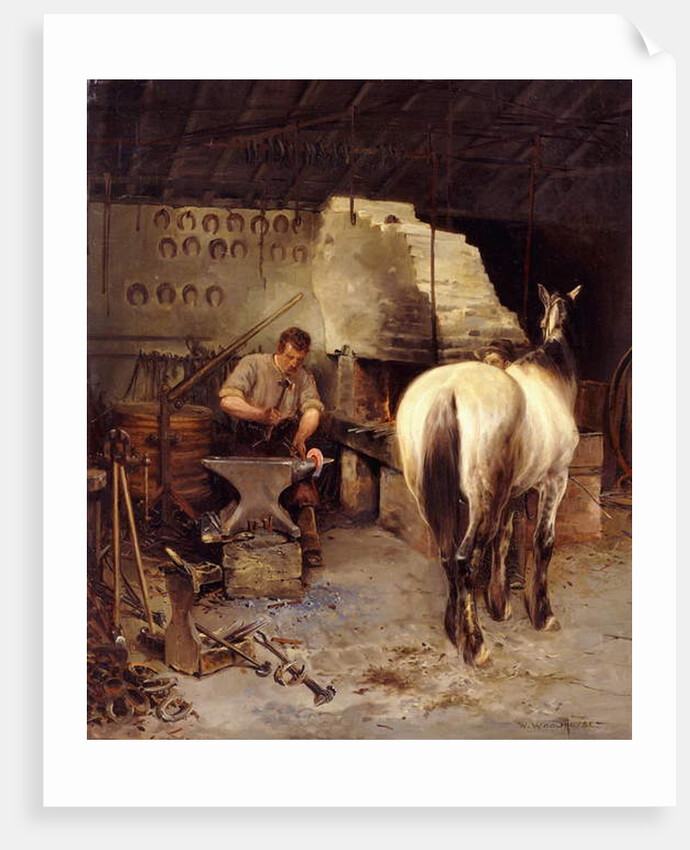 The Blacksmith's Shop by William Woodhouse