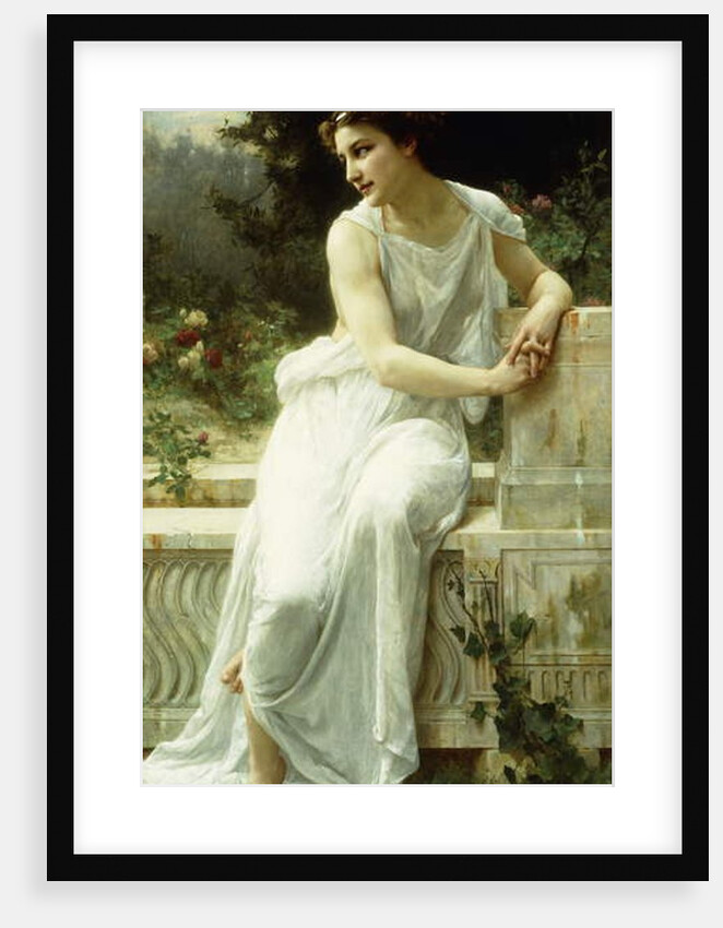 Girl of Pompei in a Garden by Guillaume Seignac