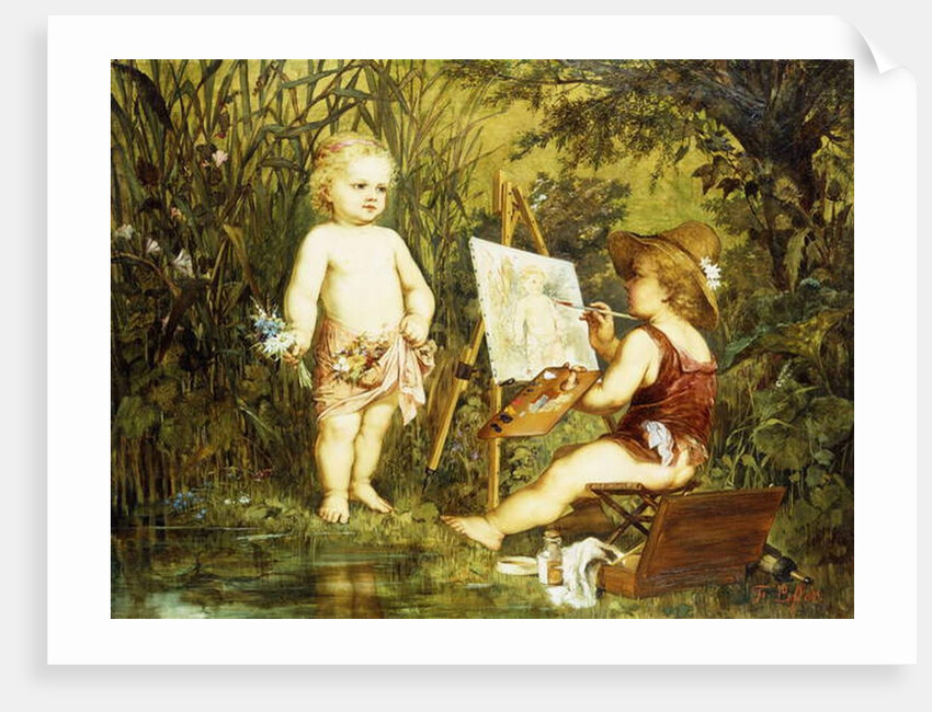 Frolicking Putti by Franz Eybl