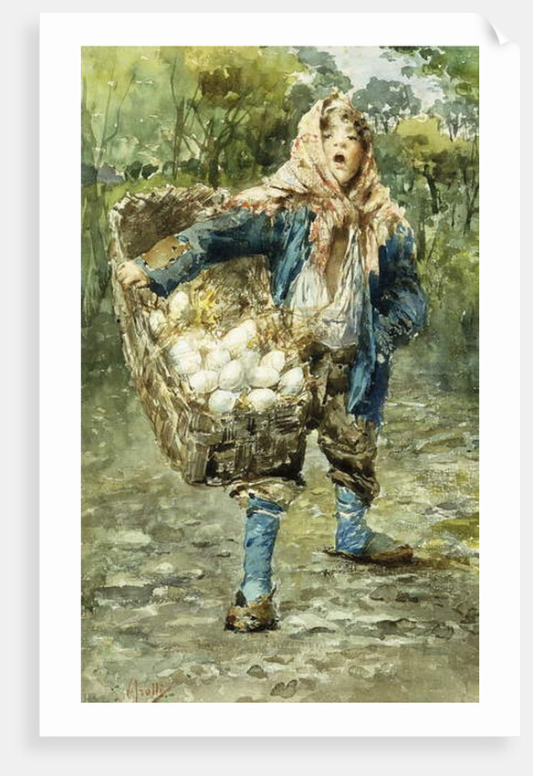 Young Egg Seller, by Vicenzo Irolli