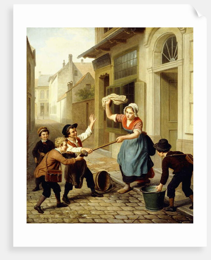 The Pranksters, 1866 by Basile de Loose