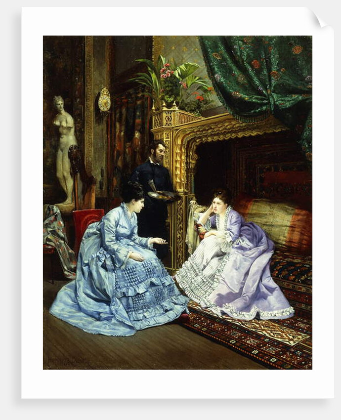 The Artist's Studio, 1874 by Henri Pierre Hippolyte Dubois