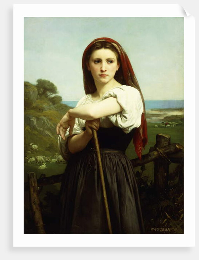 Young Shepherdess by William-Adolphe Bouguereau