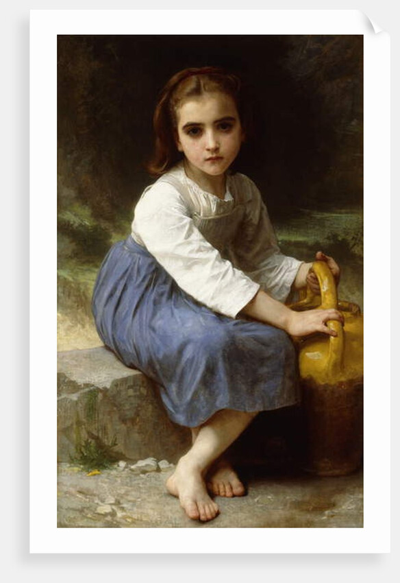 Young Girl with a Pitcher; Jeune Fille a la Cruche, 1885 by William-Adolphe Bouguereau