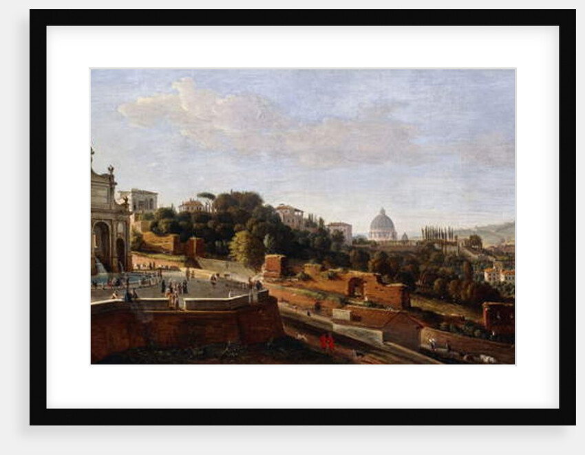 The Fontana dell'Acqua Paola, Rome by Gaspar van Wittel