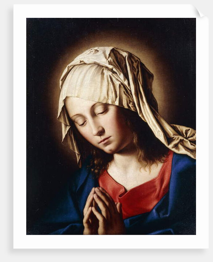 The Madonna in Prayer, by Il (1609-85) Sassoferrato