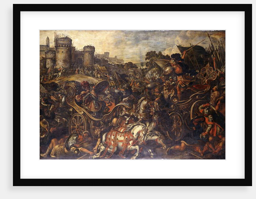 Achilles confronting Hector outside Troy by Juan de la Corte