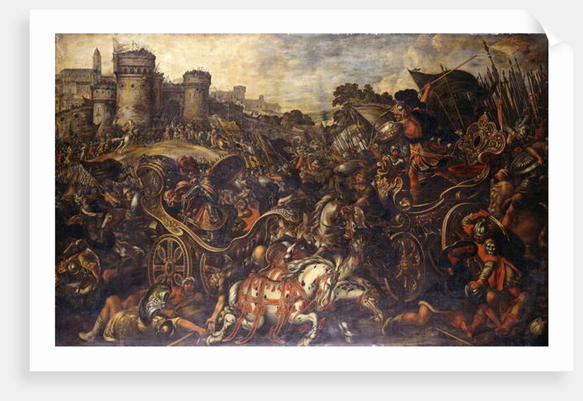 Achilles confronting Hector outside Troy by Juan de la Corte