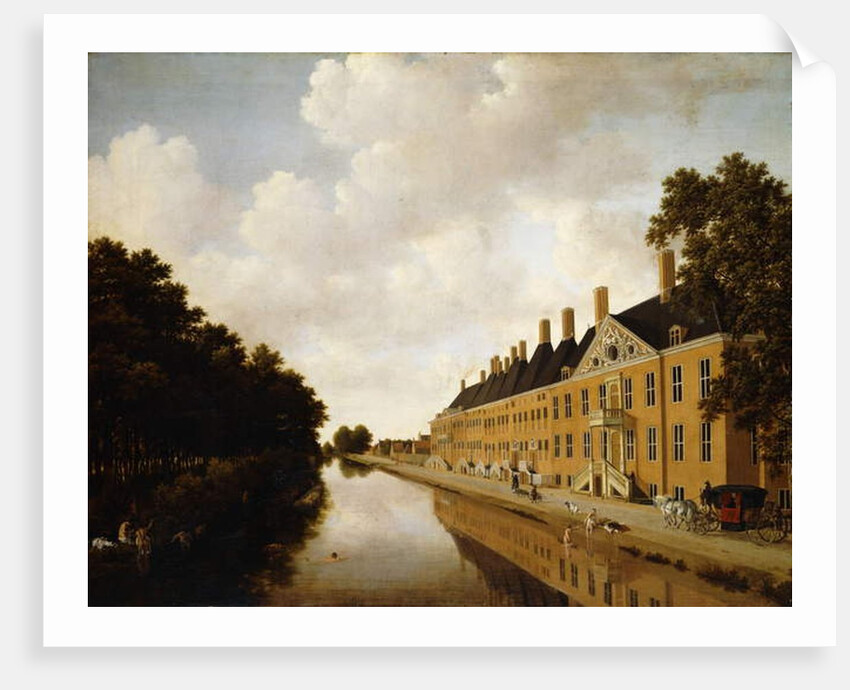 A View of the Princessgracht, The Hague, looking towards the Bezuidenhoutsebrug and the Oost Singlesgracht, c.1660 by Joris van der Hagen
