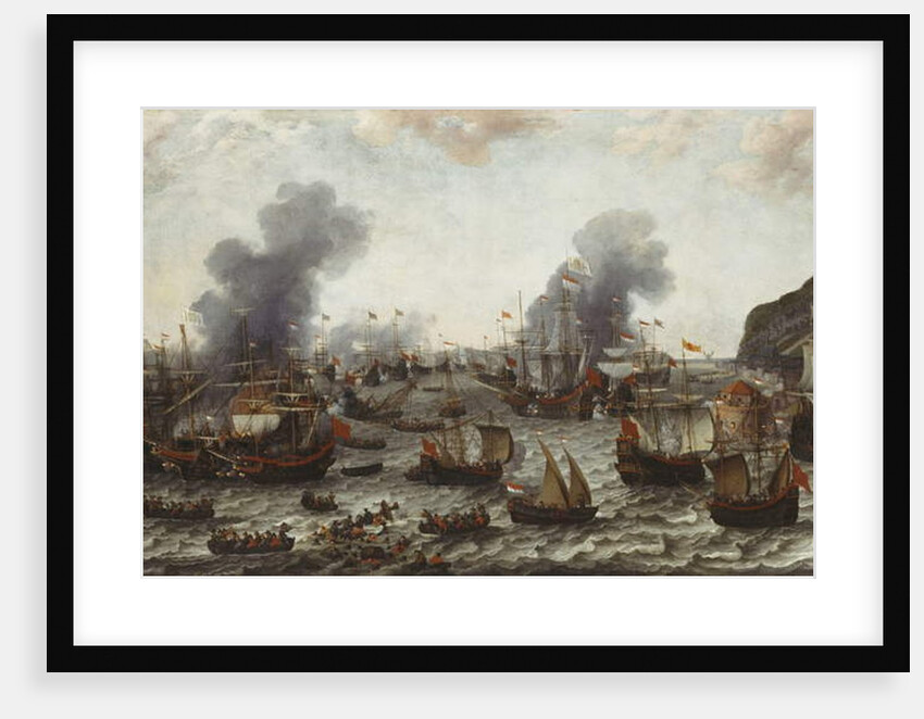 The Battle of Gibraltar, between the Dutch and Spanish Fleets, 25th April 1607, 1639 by Adam Willaerts