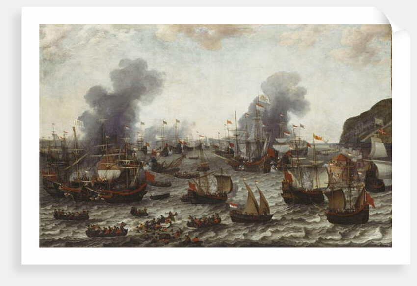 The Battle of Gibraltar, between the Dutch and Spanish Fleets, 25th April 1607, 1639 by Adam Willaerts