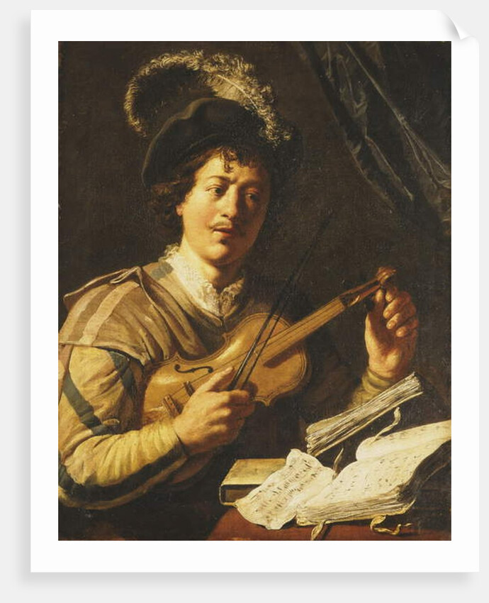 A Young Man Tuning a Violin, c.1623-5 by Jan the Elder Lievens