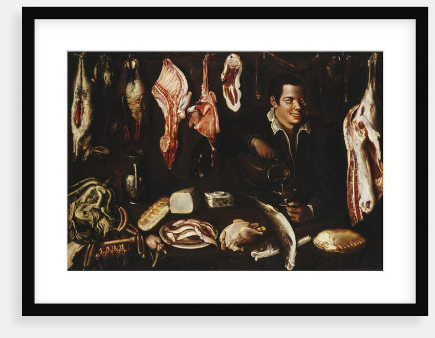 A Youth Pouring Wine in a Larder, 1606 by Juan Esteban