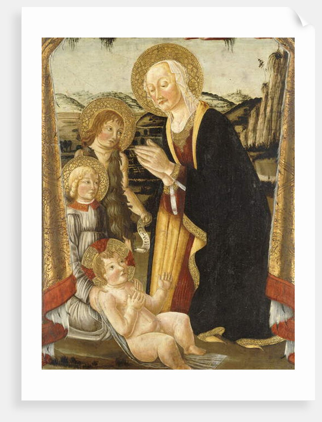 The Madonna and Child with the Infant Saint John the Baptist and an Angel by Bernardo Rosselli