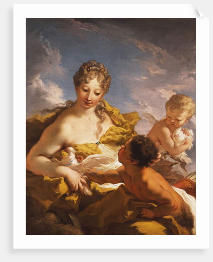 Venus, Cupid and a Faun, 1708-13 by Giovanni Antonio Pellegrini