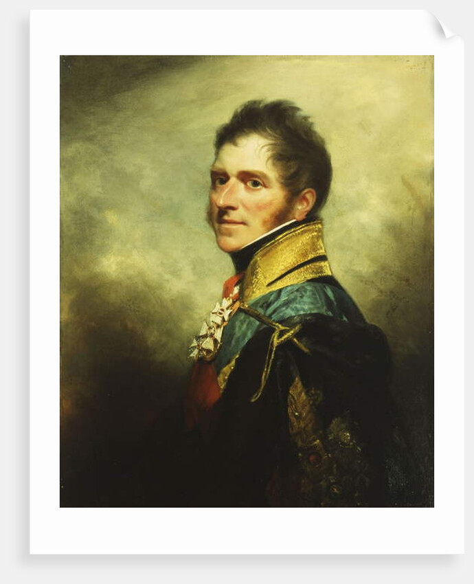 Portrait of William Henry Paget Marquess of Anglesey, half length by William Beechey