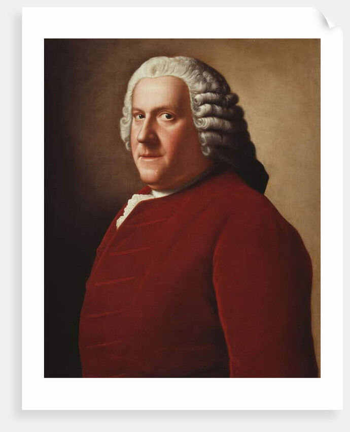 Portrait of Willem Bentinck, 1st Count Bentinck, half-length, in a Red Velvet Coat, 1755 by Jean-Etienne Liotard