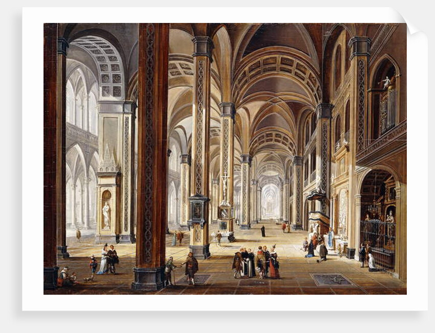 The Interior of a Renaissance Cathedral by Christian Stocklin