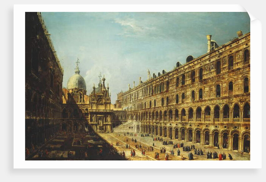 The Courtyard of the Doge's Palace, Venice, by Michele Marieschi