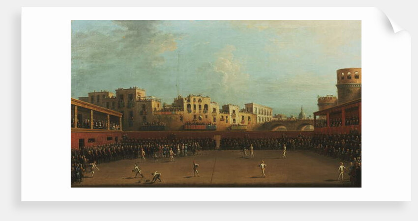 King Ferdinand IV and Queen Caroline of Naples attending a Game of Palla a Bracciale by Antonio Joli