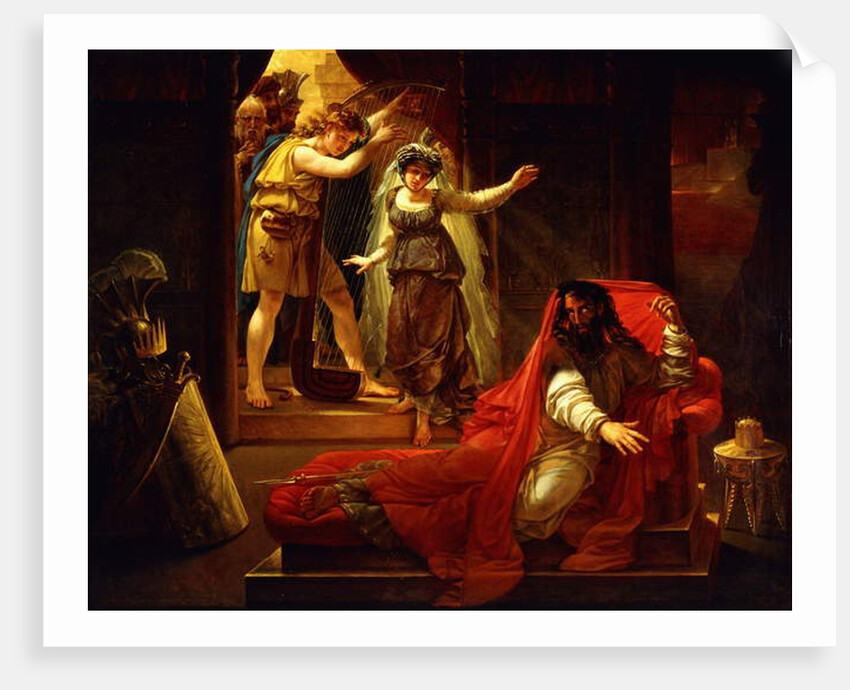 David Playing the Harp for King Saul by Baron Antoine Jean Gros