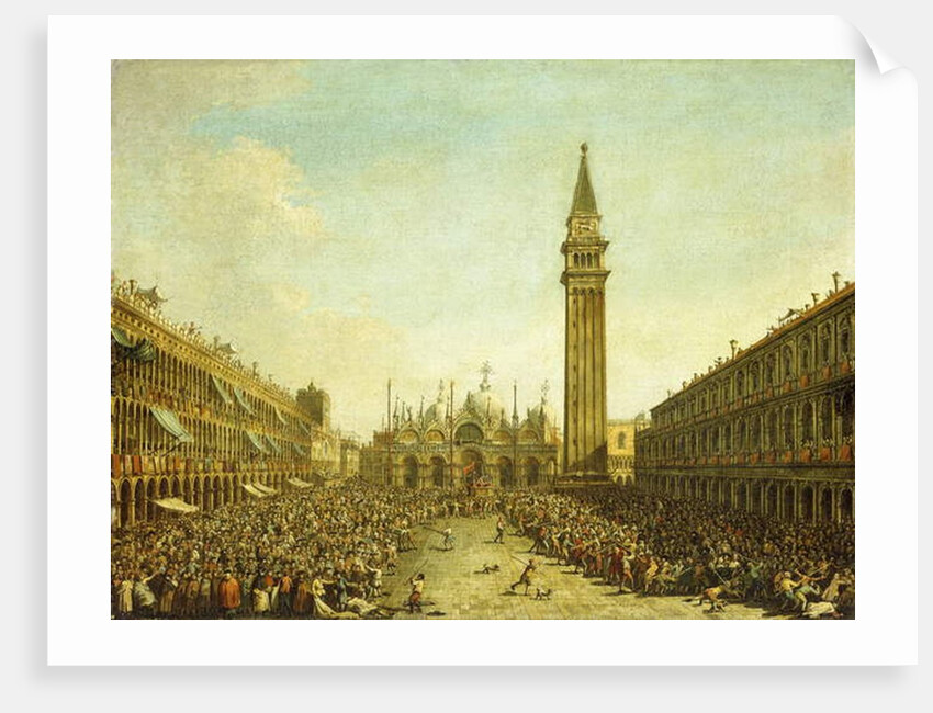 The Piazza San Marco, on the Doge's Coronation Day by Francesco Guardi