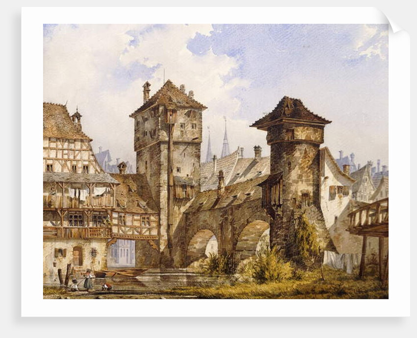 A View of Nurnberg, 1856 by Angelo Quaglio