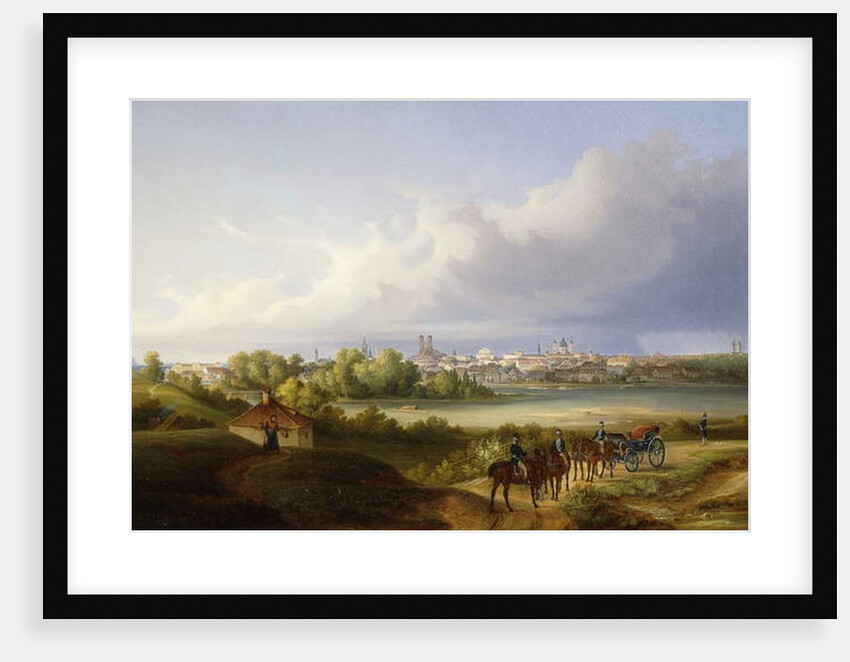 A View of Munich and the Isar River, 1838 by Eugen Adam
