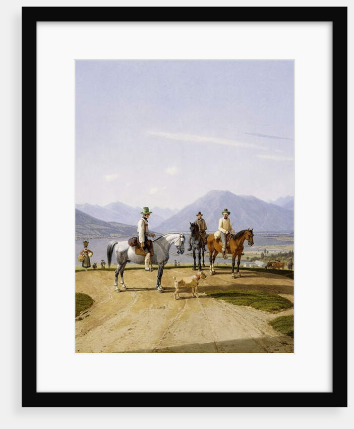 Reiter am Tegernsee, 1838 by Wilhelm Alexander Kobell