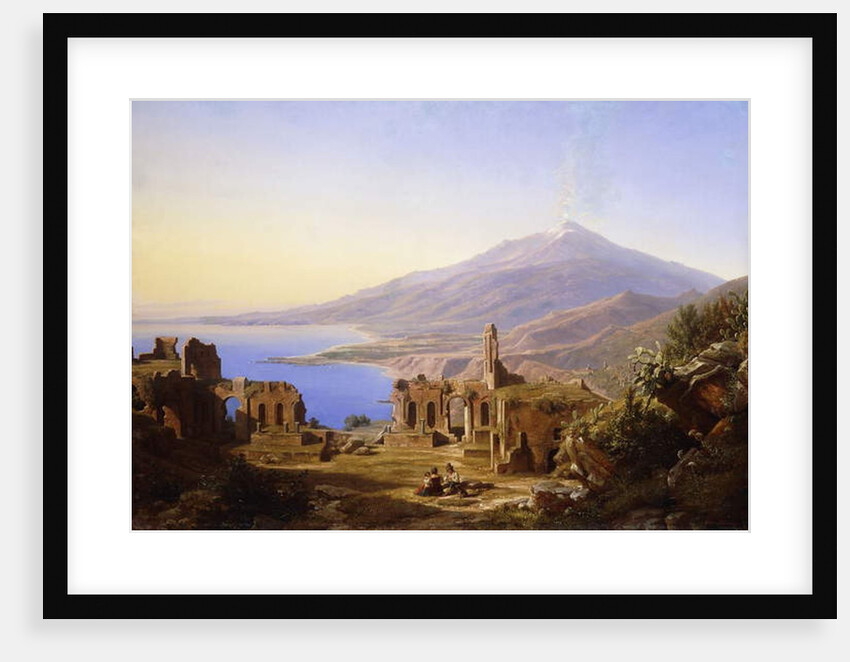 Teatro Greco, Taormina, with Etna beyond, 1852 by Karl Robert Kummer