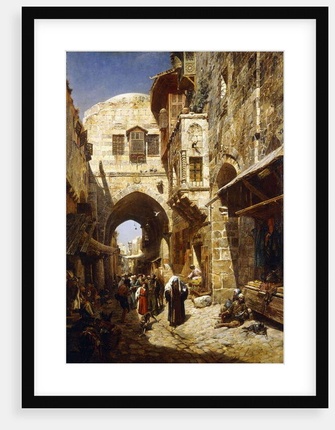 Davidstrasse, Jerusalem, 1887 by Gustave Bauernfeind