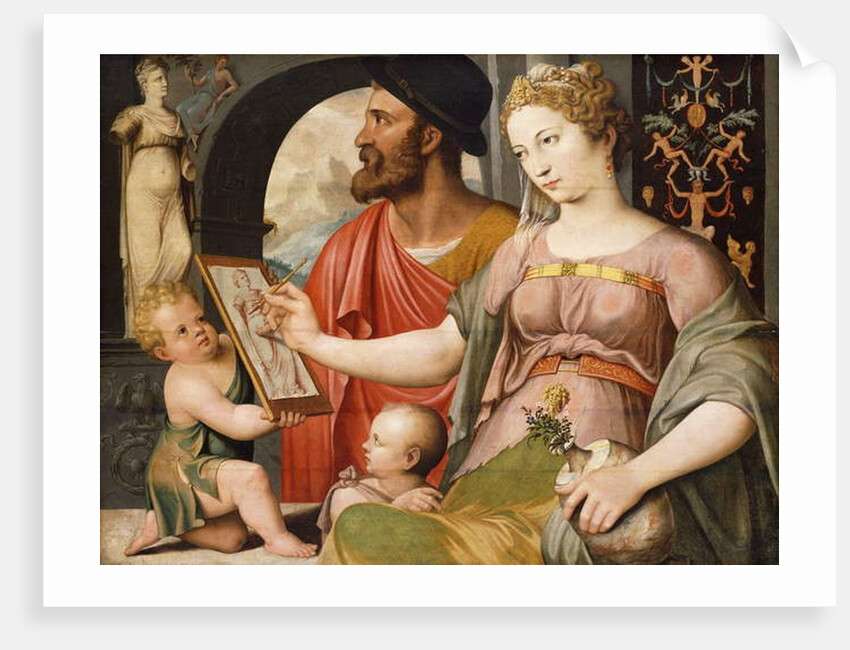 An Allegory of Painting: Pictura Making a Drawing After the Antique by Maarten de Vos