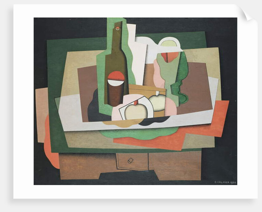Still Life on a Table; Nature Morte sur une Table, 1925 by Georges Valmier