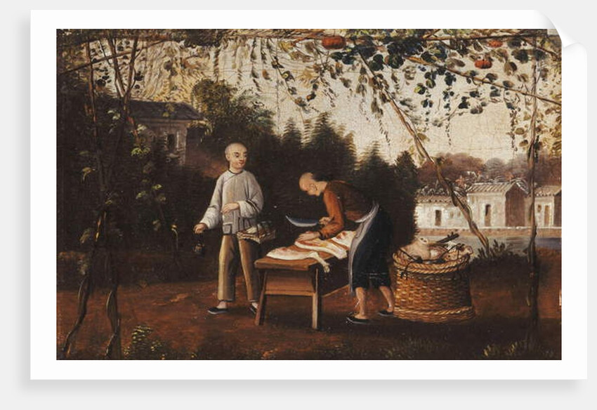 A Chinese Butcher and a Chinese Grocer by School Chinese