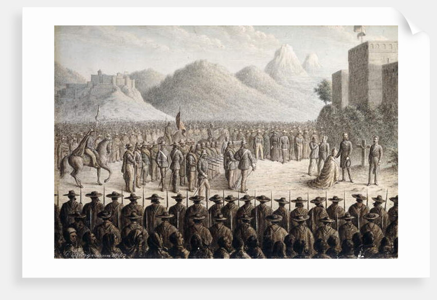 The Execution of Emperor Maximilian, 1867 by Gottlob Jungman